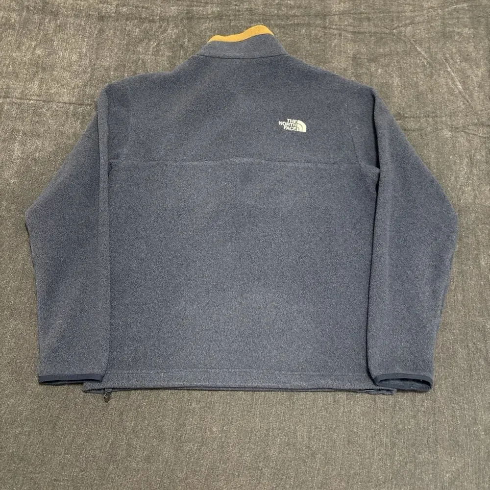 The North Face Mens Size Small Pullover 1/4 Zip Sweatshirt Fleece Blue
